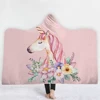 Yutong Tiger Leopard Zebra Print Hooded Blanket Ultra Soft Comfortable Throw Wrap Polar Fleece Blanket For Gift Family Friends