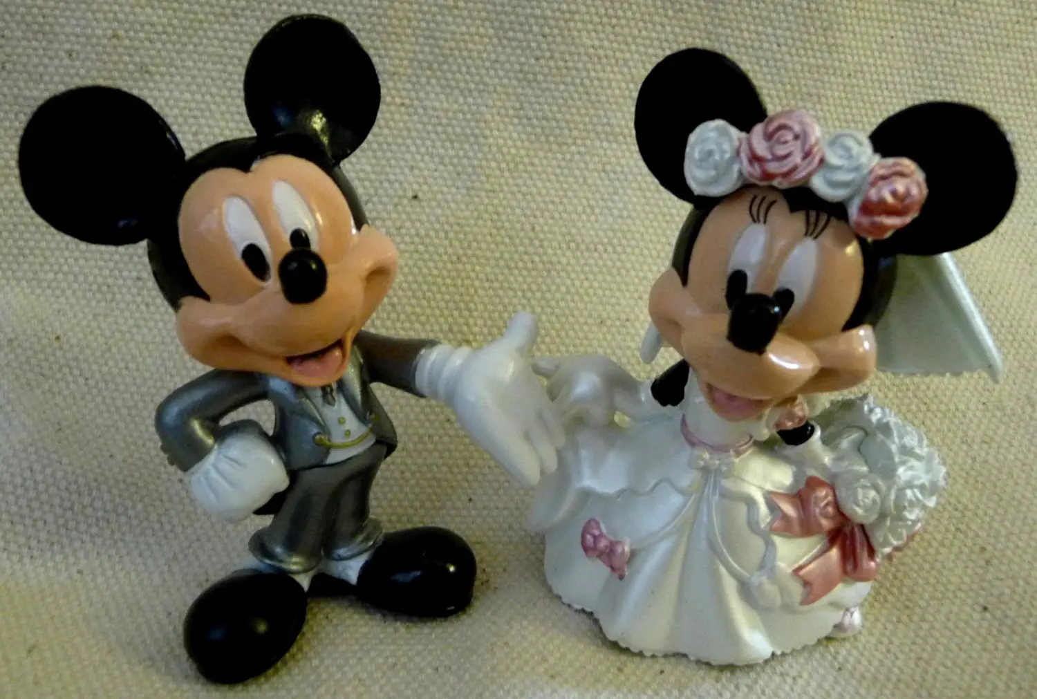 mickey and minnie wedding plush