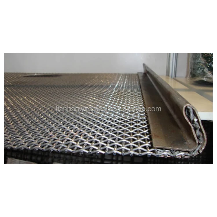 Aisi 316ti 1.4571 8 Mesh Crimped Stainless Steel Wire Mesh For Mining ...