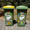 Self adhesive dustbin advertising wrapped sticker wheelie bins sticker