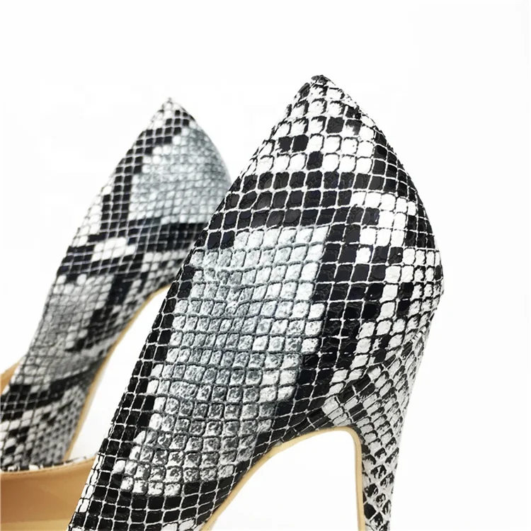 snake print stilettos