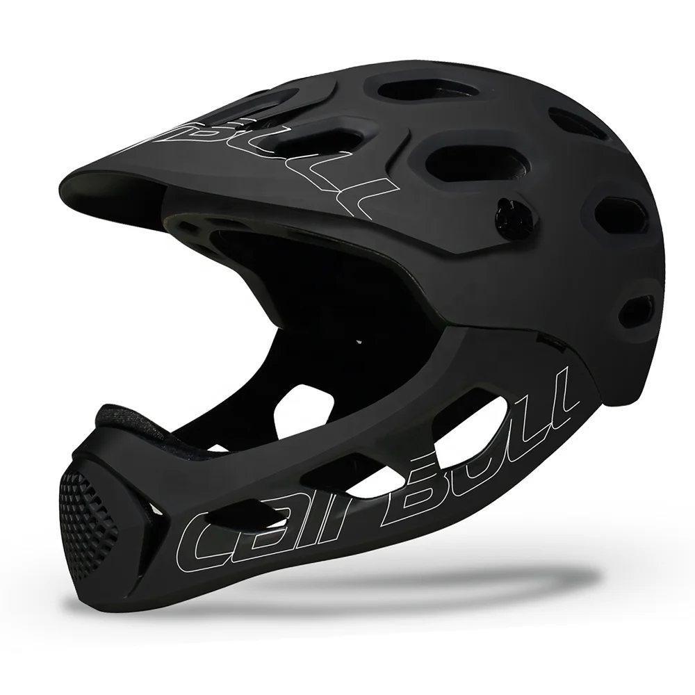 full face mountain bike helmet with removable chin guard