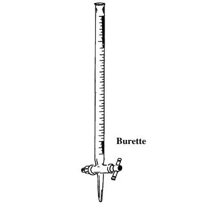 Бюретка лабораторная рисунок