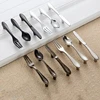 Zinc Alloy 2019 Newest Fancy Originality Knife Fork Spoon Modern Cabinet Kitchen Handle In Silver Black Color