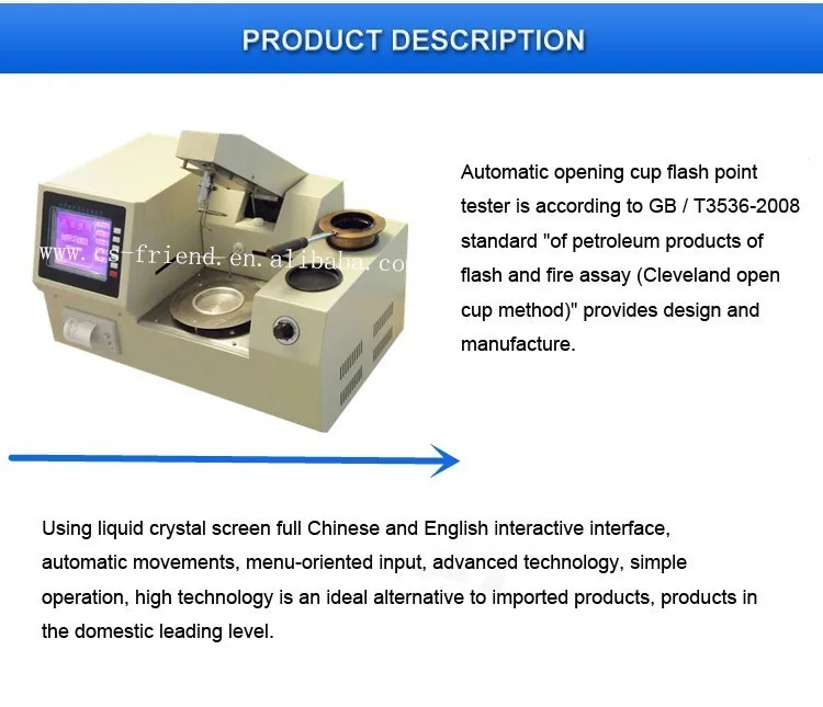 Fuel Oil Flash Point Apparatus,Open Cup Flash Point Testing Equipment
