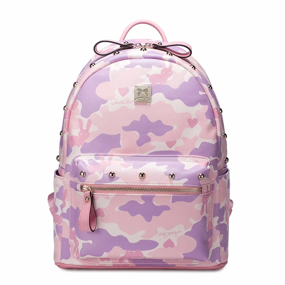 pink camouflage backpack