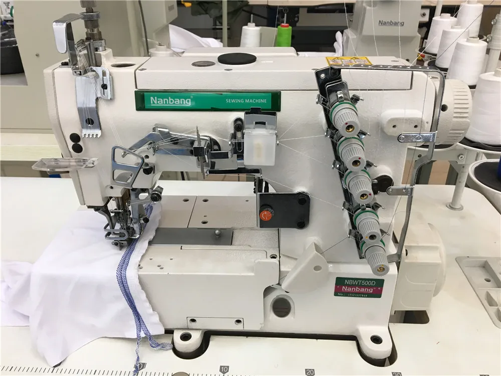 Industrial Automatic Flat Bed Interlock Sewing Machine For Tshirt