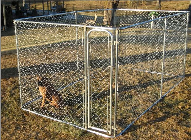 10 X 5 X 6 Foot Classic Galvanized Outdoor Large Iron Dog Kennel ...