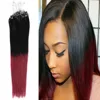 straight Micro Loop Ring Hair Extensions ombre color 1g/s 100g/pack ombre color 100% indian hair weaves high quality