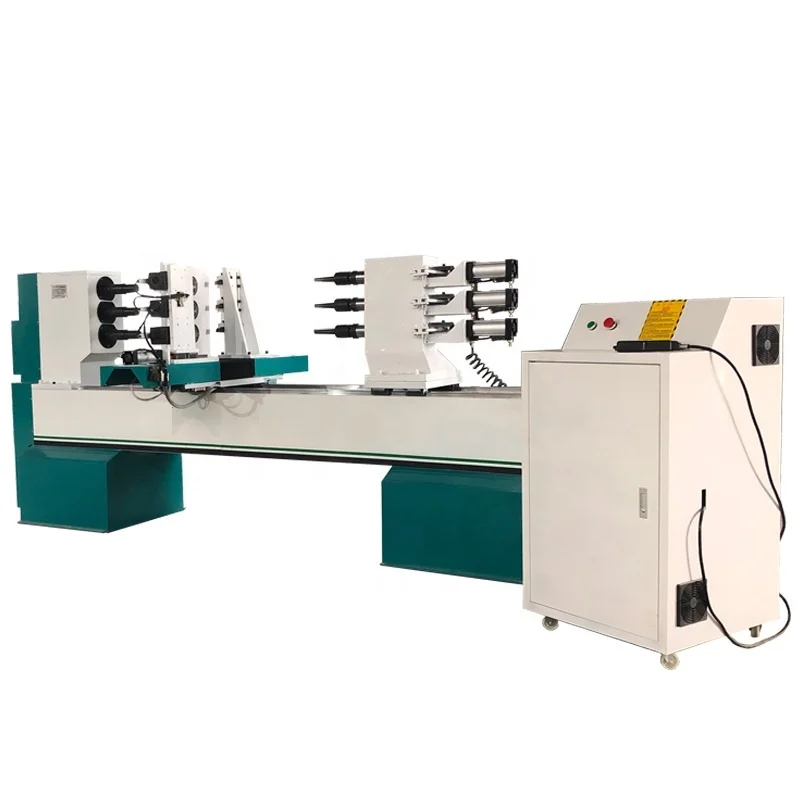 Three Axis Cnc Wood Lathe Automatic Wood Lathe Machine For Wood Turning