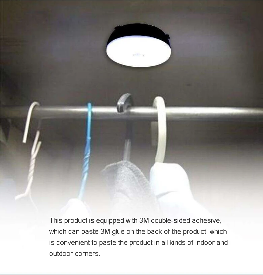 Home Decor 1W Saving Energy Bedside table bedbeside hanging Battery kids lamp night light