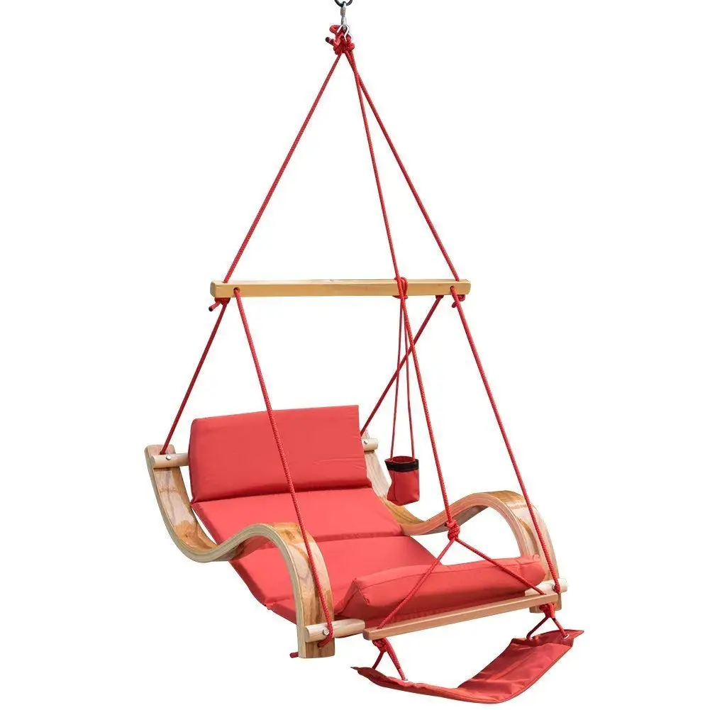 Outdoor Deluxe Swing Hanging Hammock Chair With Footrest ...