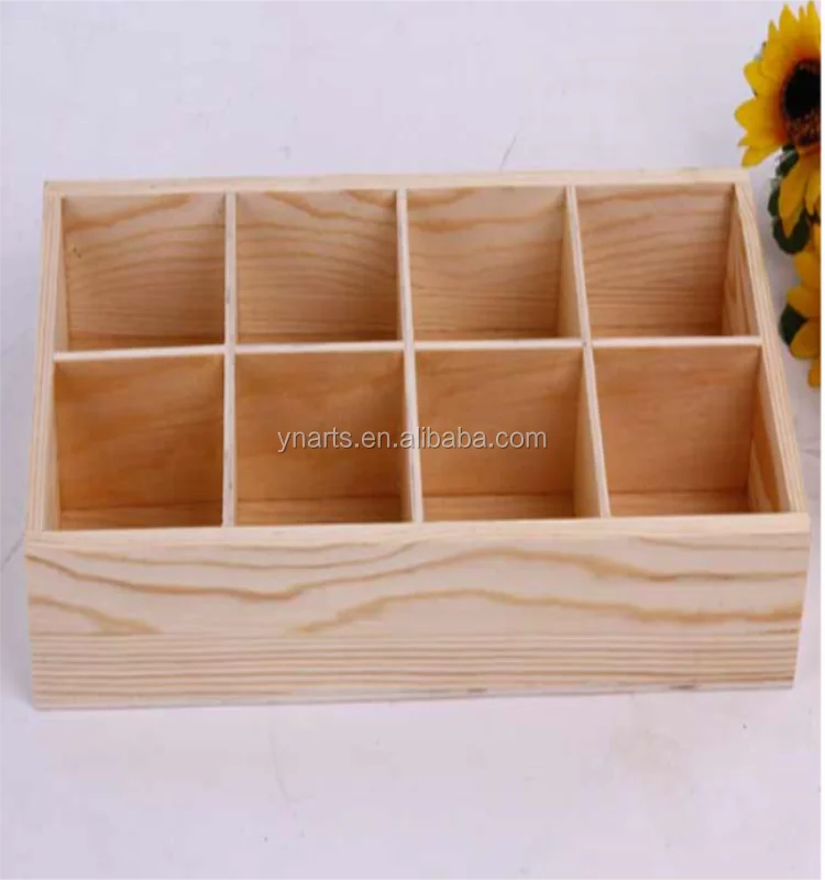 Wholesale Unfinished Divided Wooden Tray With Lids Buy Compartment