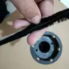 Black colour dust-proof cabinet door /window sealing use weather stripping with fin PP film in the middle