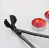 High quality Black stainless steel candle wick trimmer for Bar restaurant / Black round head candle wick shears