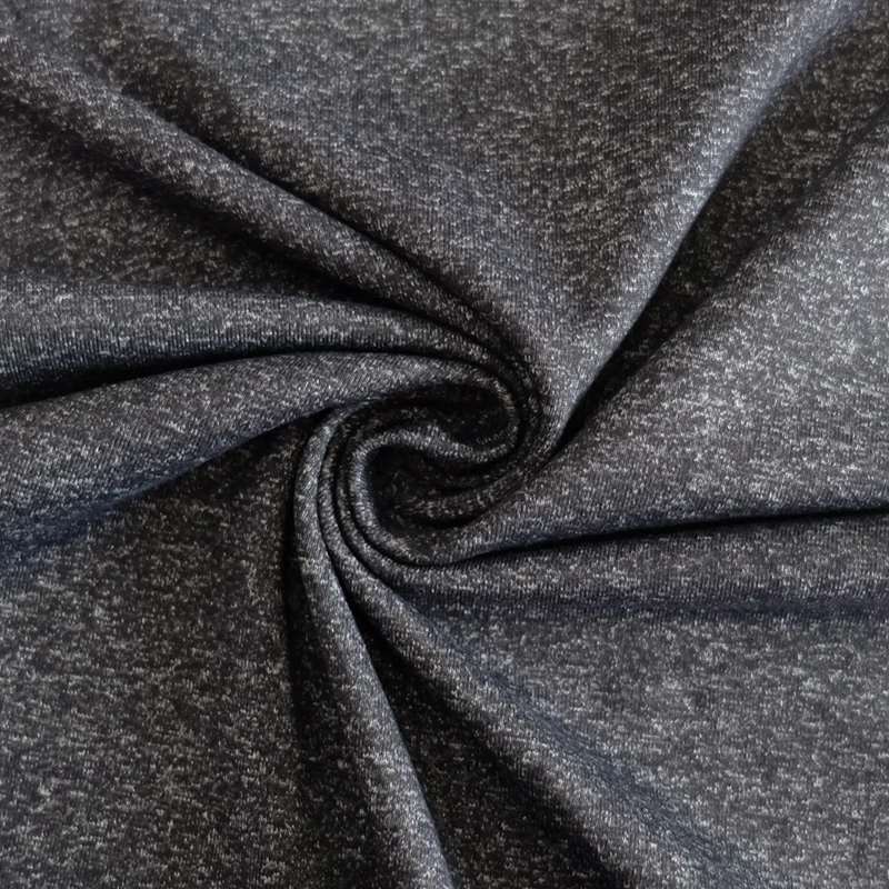 feeling lycra elastic dri fit melange polyester dty fabric