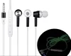 Promotion Alibaba express glow earphone/Led light flashing headset/EL light flows with the music beat and cellphone ring CE,RoHS
