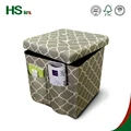 Twill printing beautiful home furniture modern ottoman folding storage footrest