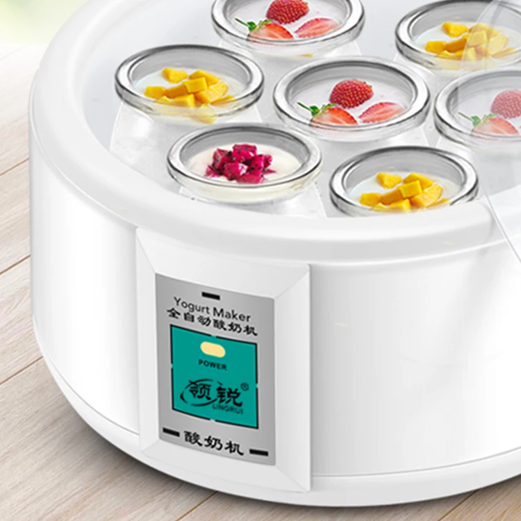 1.5L glass cup LCD digital display commercial industrial plastic  automatic electric yogurt maker
