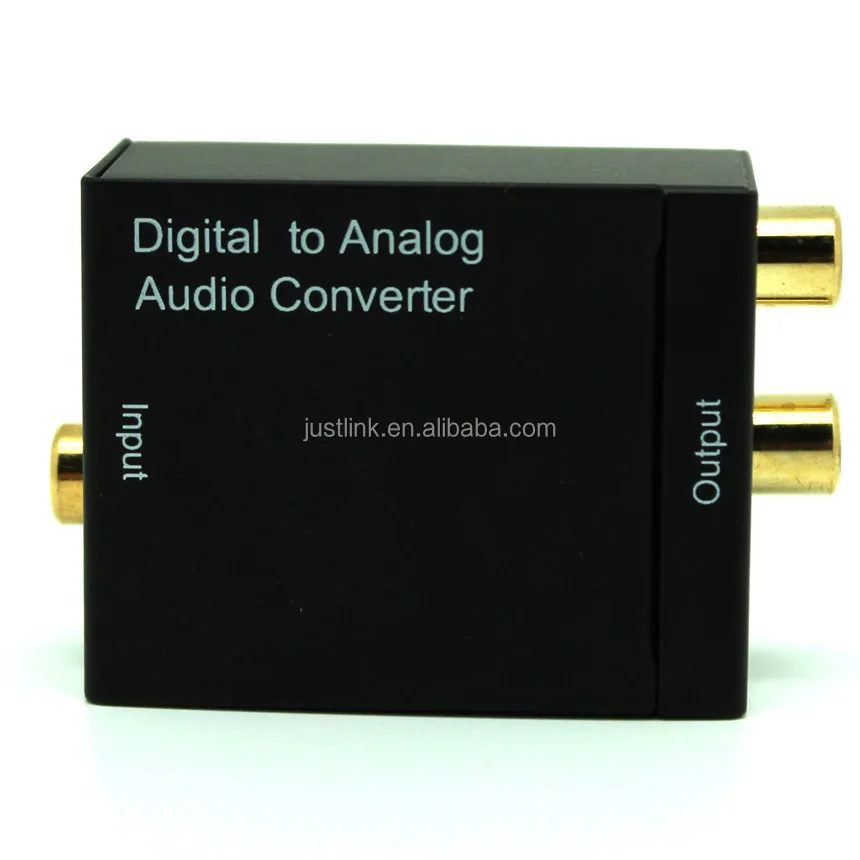 Digital To Analog Audio Converter,Toslink Coaxial To R/l Analog Audio