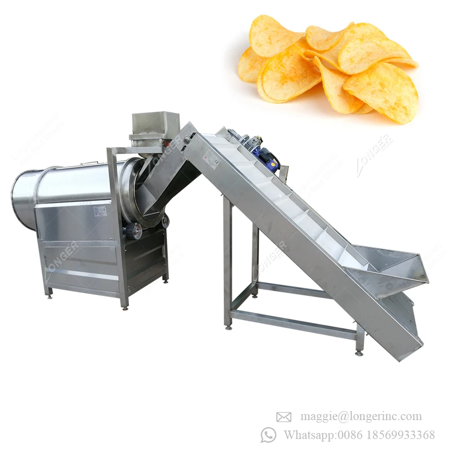 Heater Snack Peanut Mixer Spray Machine Potato Chips Seasoning Machine Buy Snack Flavoring
