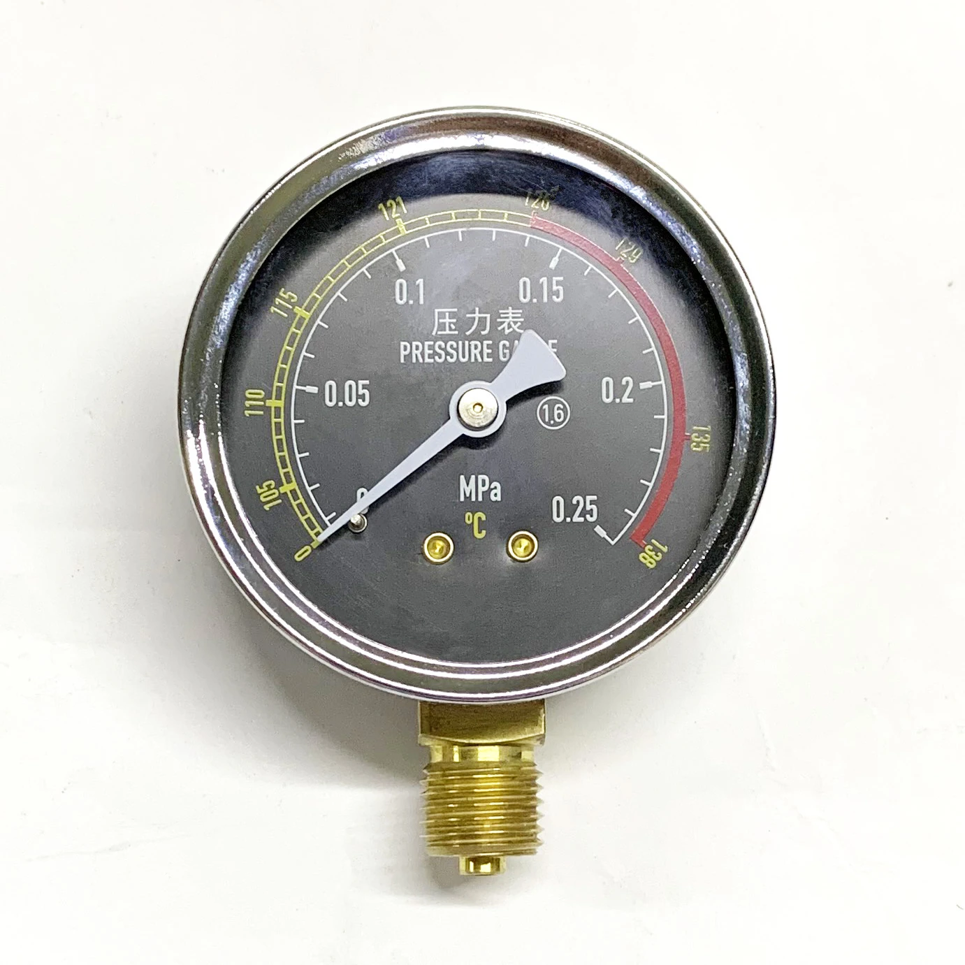 2.5 Y60 0.25mpa High Quality Plating Case Pressure Air Manometer 60mm
