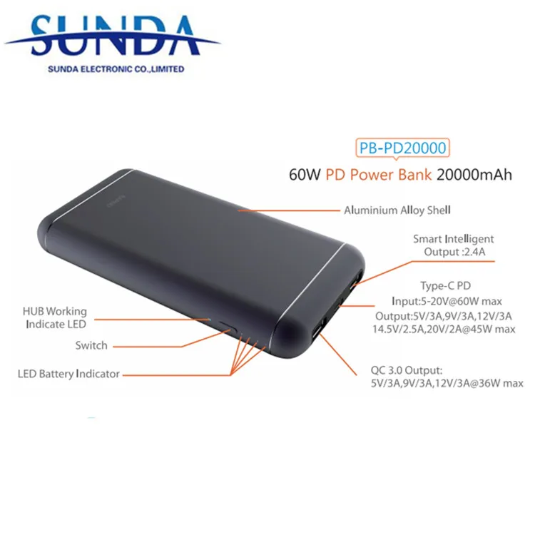 20000mah PD power bank phone charger - ANKUX.COM