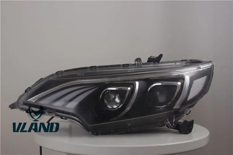VLAND manufacturer accessory for Car Headlight for FIT/JAZZ LED Head light for 2014-2018 with demon eyes+moving turn signal