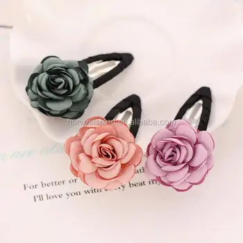 mini rose hair clips