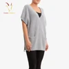 Ribbed Women Sleeveless Vest Cashmere Pullover Sweater