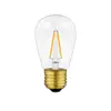 Warm White Glow Outdoor Patio String Lights 2W 2700K S14 LED Filament Bulb