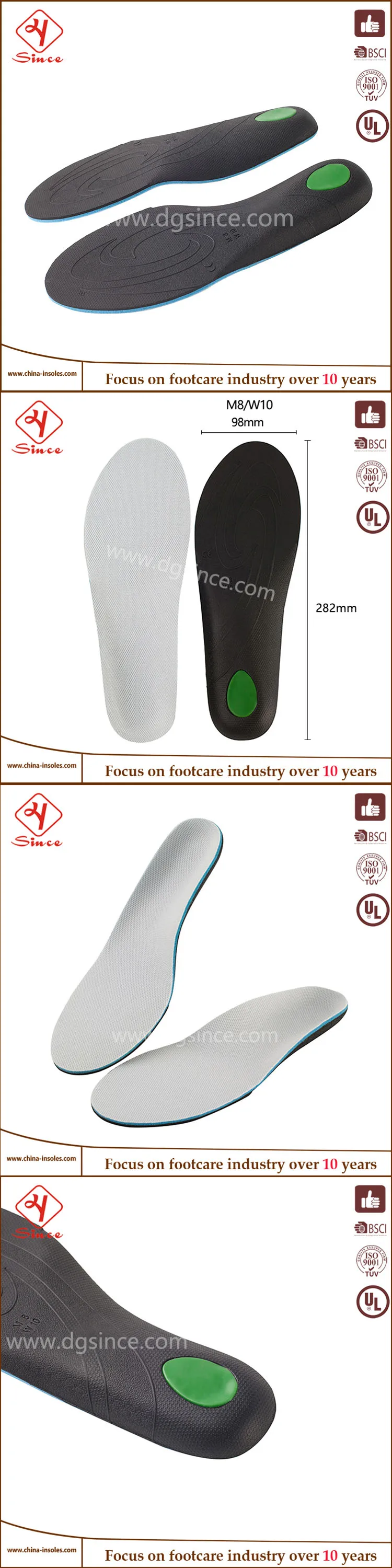 Super Soft Promotional Foot Sole For Sport Shoes Long Lasting Support