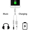 Newest audio y splitter cable with 3.5 mm aux charge adapter