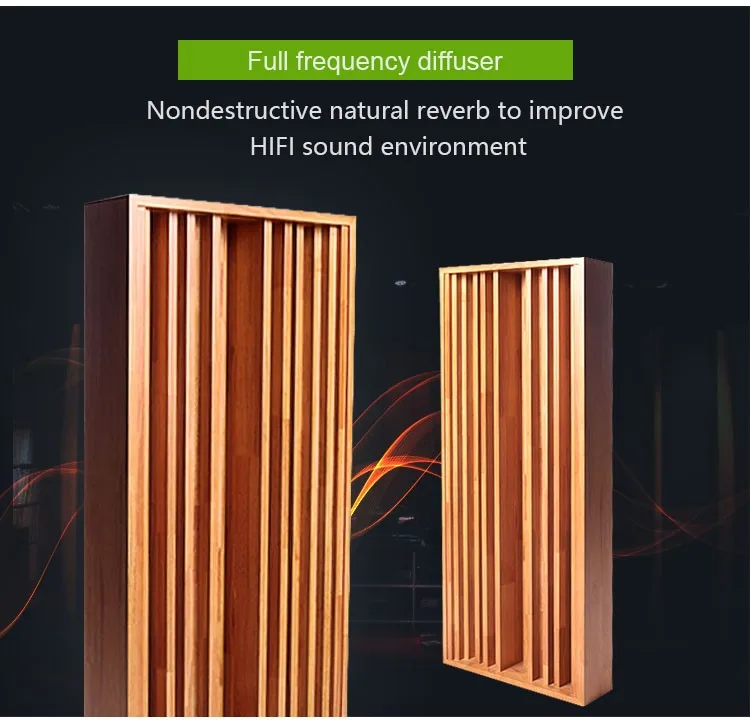 2018 Wooden Acoustical Sound Diffusers Panel High Quality Sound