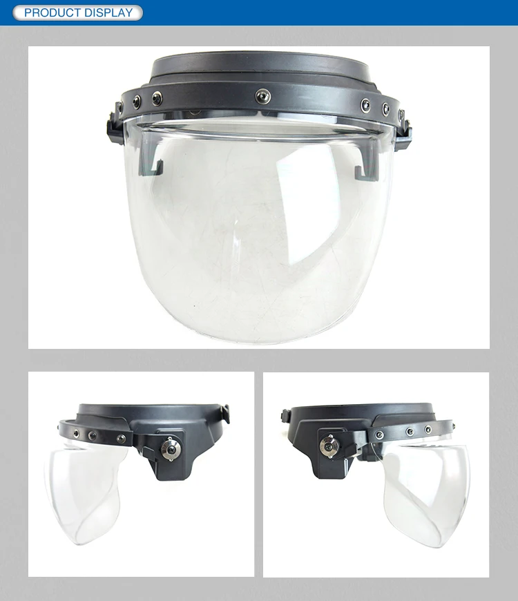 Water Proof Security Protection Military Abs Anti Riot Helmet Visor