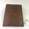 Good quality A4 leather portfolio file folder manufacturer, portfolio folder with calcutator