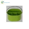 Green Knives & forks metal basket caddy