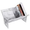 Rustic Vintage Whitewash Desktop Bookshelf Mini Children Wooden Book Shelf