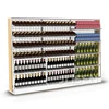 liquor store single side wire grid barckboard wine display rack