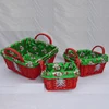Newest Colorful Handmade Wooden Easter Basket with Handle