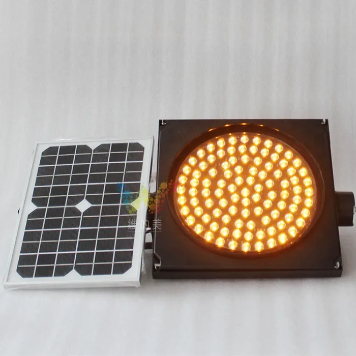 300mm Led Solar Powered Blinking Traffic Warning Light Buy Traffic