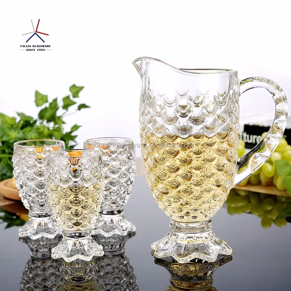 China Glass Water Jug Set With Glasses - Buy China Glass Water Jug Set ...