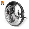 RoHS IP67 6500K 7" Round LED Projector Headlights 7 Inch High Low Beam LED Headlights Conversion For Jeep Motorcycles