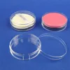 Round Shaped Plastic Cosmetic Makeup Box Powder Case High Quality Powder Puff Box
