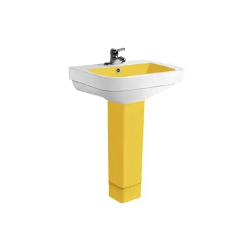 Ceramic Pedestal Washbasin Yellow Pedestal Sink Yellow Colored Pedestal Sinks Buy Yellow Pedestal Sink Yellow Colored Pedestal Sinks Ceramic