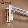 2m Aluminum alloy Bendable double curtain track with motorized system