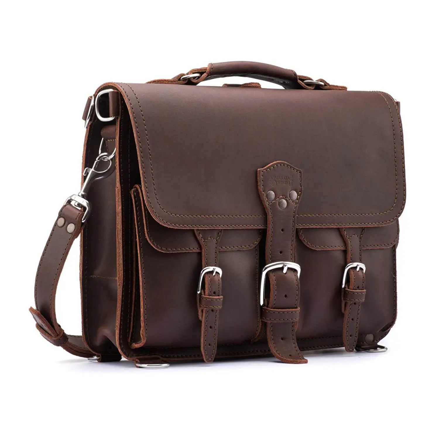 saddleback leather thin front pocket briefcase