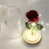 Wholesale glass flower dome with led for wedding festival decoration