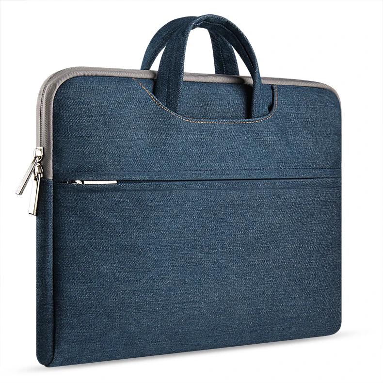 Portable Denim Computer Laptop Bag Sleeve For Macbook 11,12,13,15 Inch