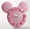 Mickey Mouse 3d Digital Modern Contemporary Home Office Decor 3D Clock PINK